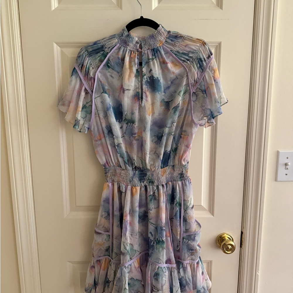 Misa Los Angeles Watercolor Mini Dress - Picture 5 of 6